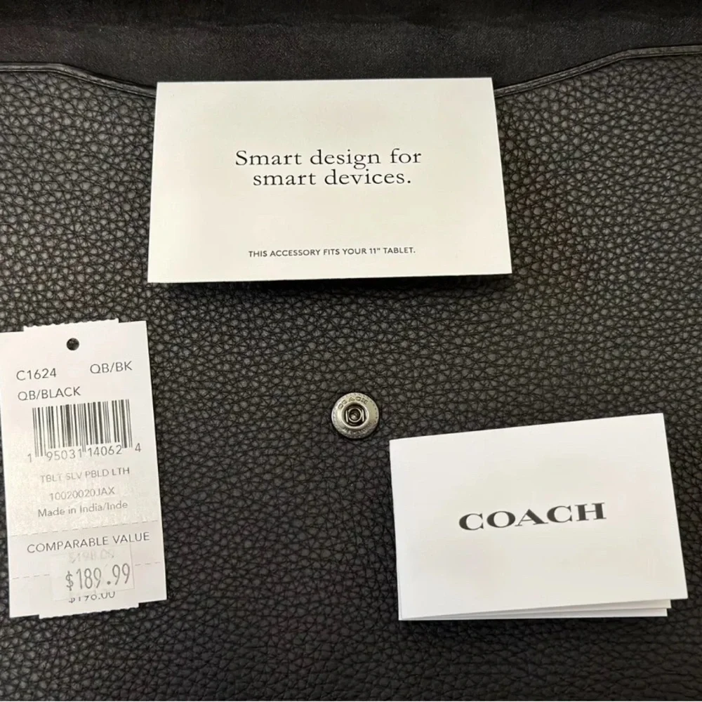 Coach Black Leather Bag